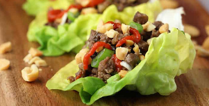 Thai Beef & Mushroom Lettuce Cups