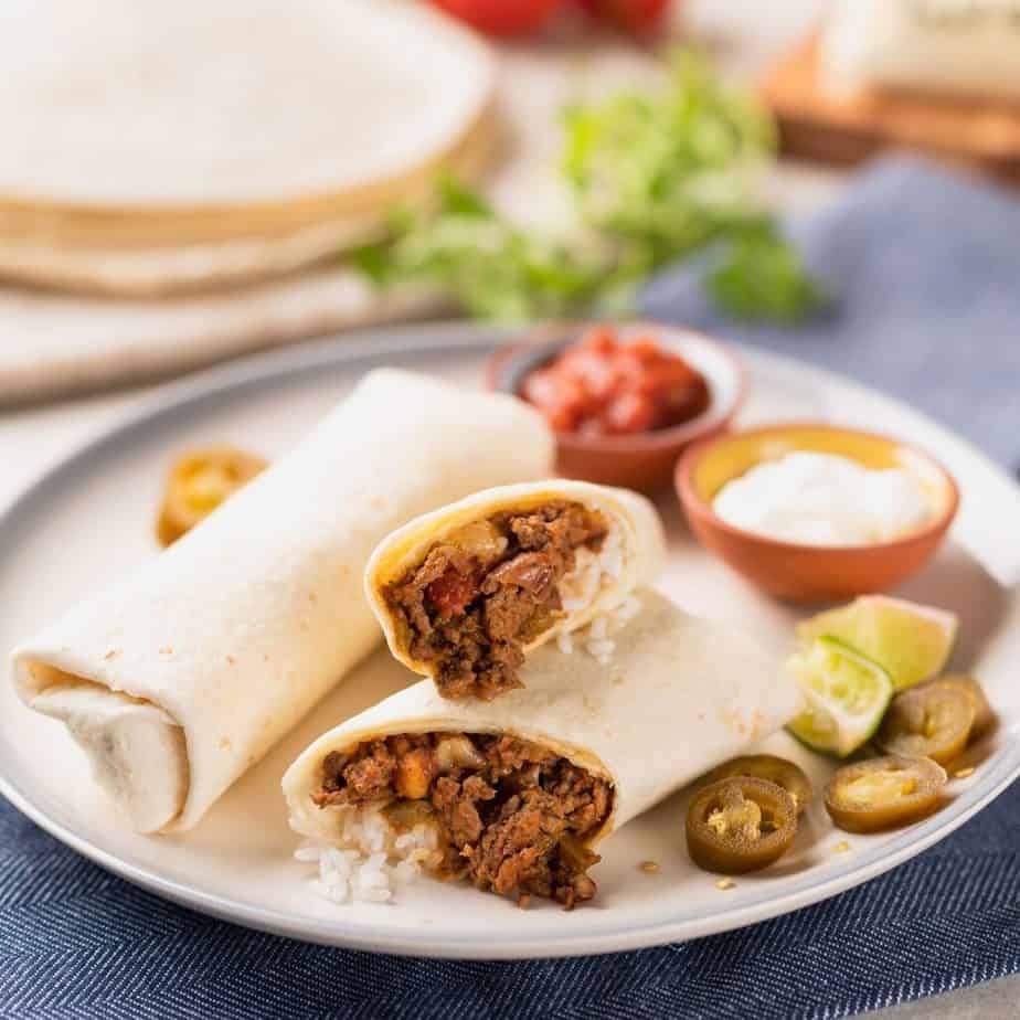 Big Batch Beef Burritos 