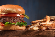 Air Fryer Quarter-pound Beef Burgers & Fries
