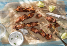 Chipotle-lime Air Fryer Beef Skewers