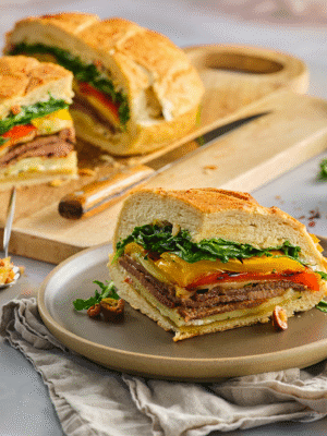 Grilled-Steak-Muffuletta-Sandwich