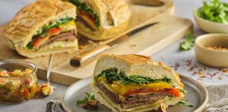 Grilled Steak Muffuletta Sandwich