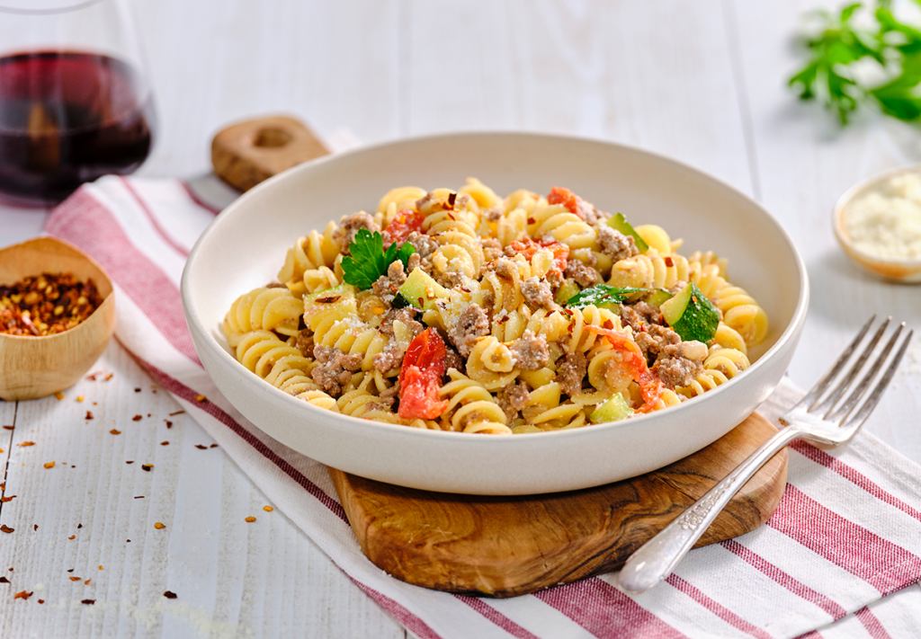 Stovetop Ricotta Veggie Beef Pasta | ThinkBeef