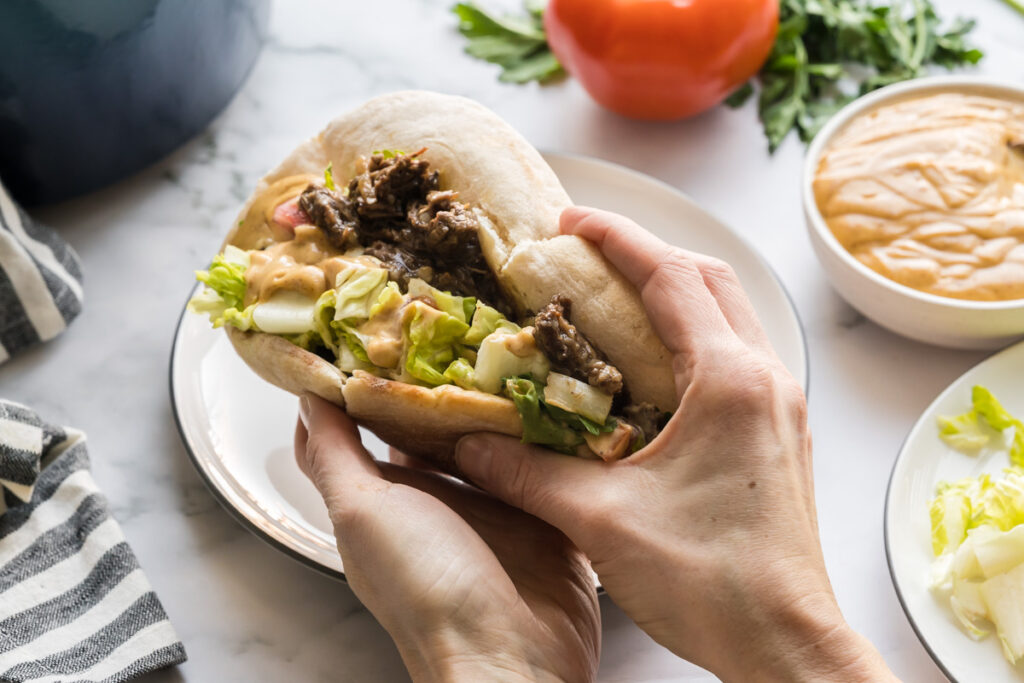 Sumac Beef with Tahini Sauce ThinkBeef