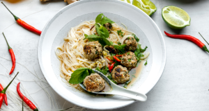 Vietnamese-Style Meatball Soup