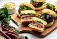 Beet-Stuffed Burgers
