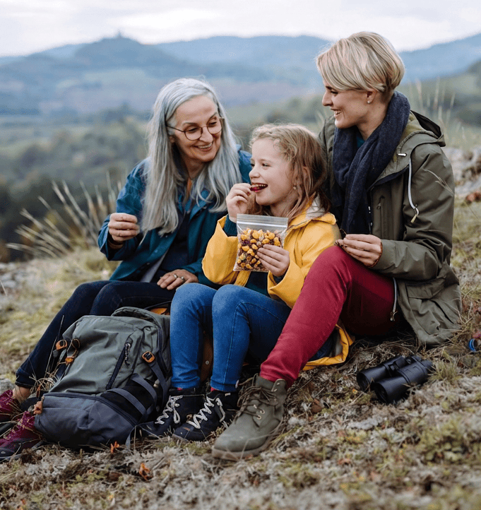 Hiking Family
