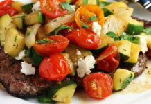 Skillet Minute Steak with Rapid Ratatouille