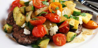 Skillet Minute Steak with Rapid Ratatouille