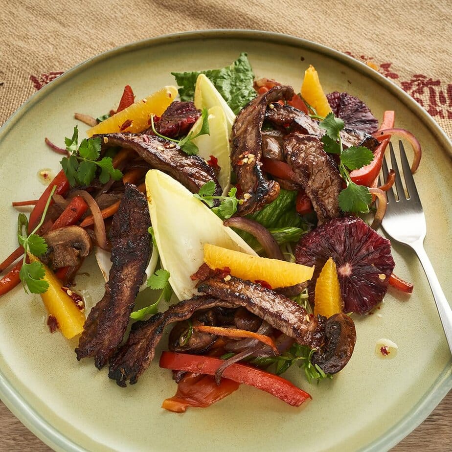 Pan-Fried-Asian-Steak-Salad