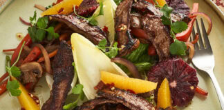 Pan-Fried Asian-Style Beef Salad