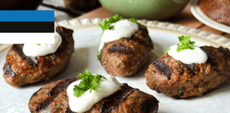 Estonian Kotlet with Garlic Sour Cream Sauce
