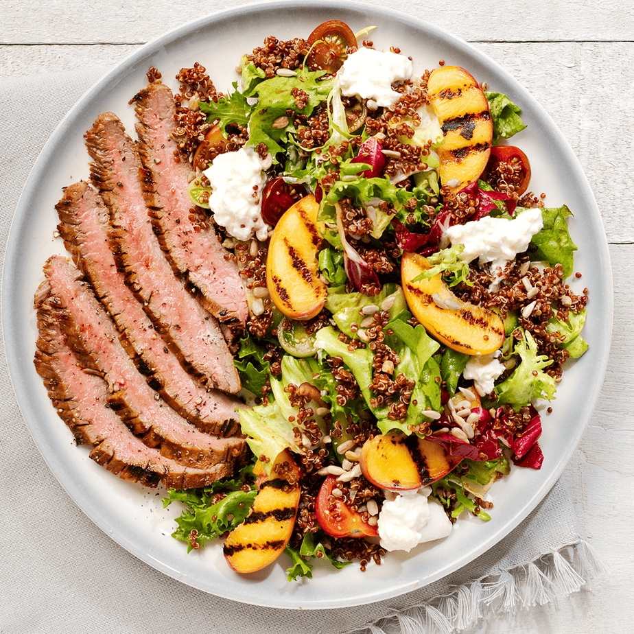 Balsamic-Steak-Grilled-Peach-Salad