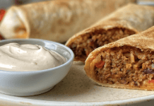 Crispy Baked Chimichangas with Smoky Chipotle Dipping Sauce
