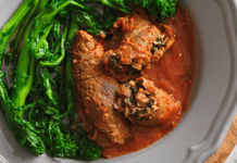 Beef Rolls (Braciole) in Tomato Sauce